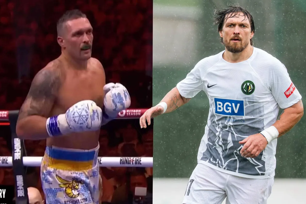 ‘Waarom vechtsporters dol zijn op voetbal’ – boksicoon Usyk laat het weer zien