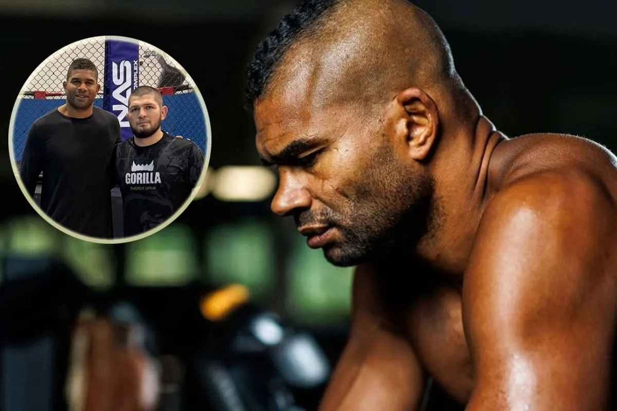 ‘Komt hij terug?’ Nederlander Overeem krijgt van UFC-ster Khabib lesje vechtsport in Dubai