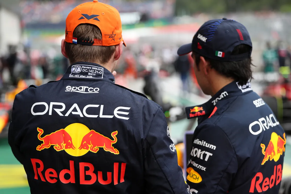 verstappen perez ruggen red bull f1 sprint oostenrijk 2023