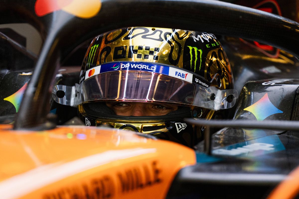 Ondertussen in F1 | Norris met gouden helm, maar ziet wens niet in vervulling gaan