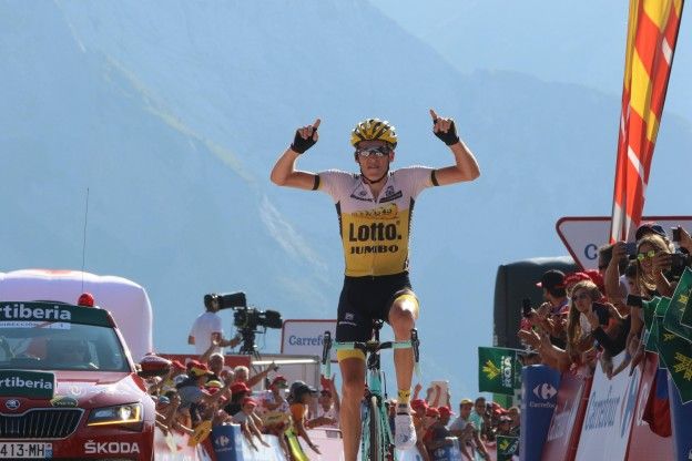 Gesink over winst in Vuelta: 'Als ik had gesprint was de kramp erin geschoten'