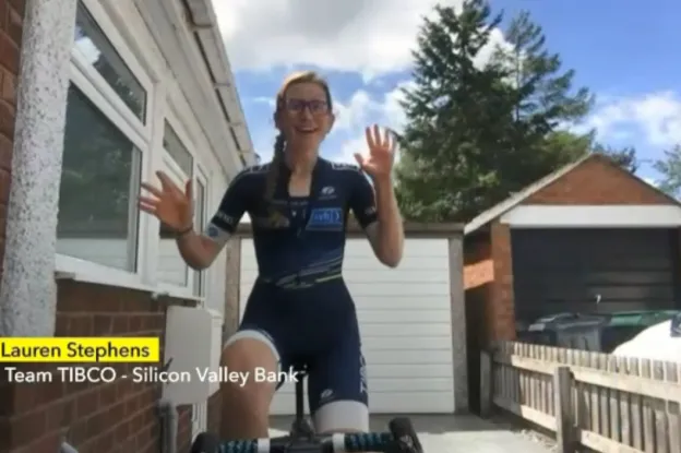 Stephens wint op Champs Élysées in virtuele Tour de France, eindzege TIBCO