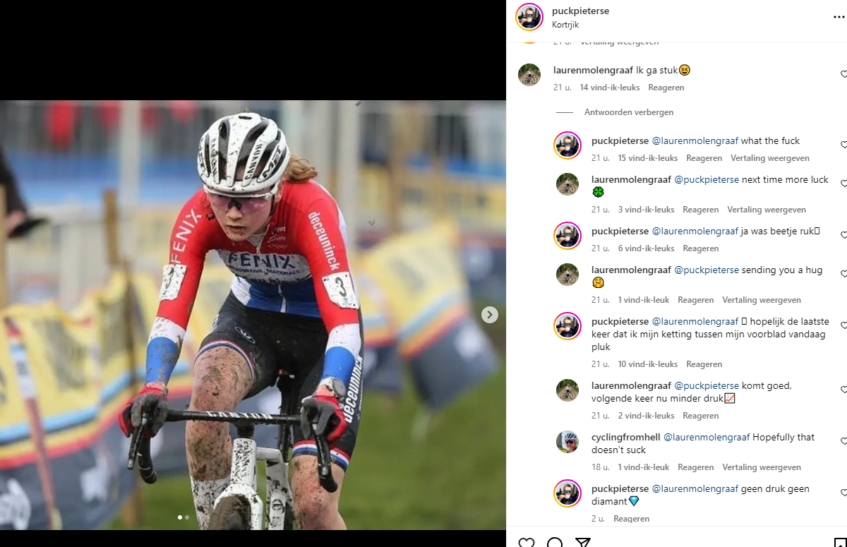 Pieterse en Molengraaf rijmen erop los op Instagram: 'Puck with a duck' leidt tot grappige conversatie