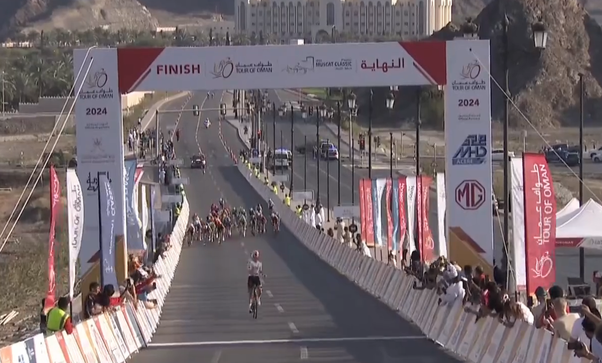 Finn Fisher-Black displays top form in Muscat Classic and outwits the peloton with a late breakaway