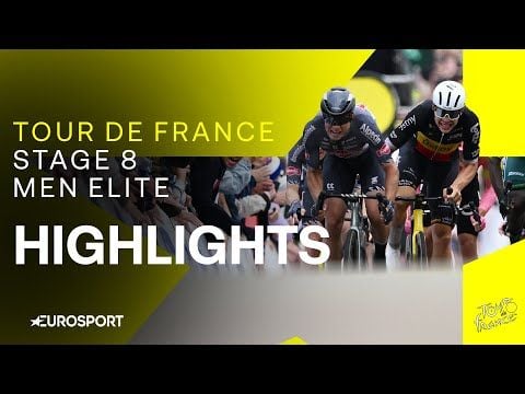 🎥 Samenvatting etappe 8 Tour de France: Girmay viert zijn tweede zege na slopende heuvelsprint