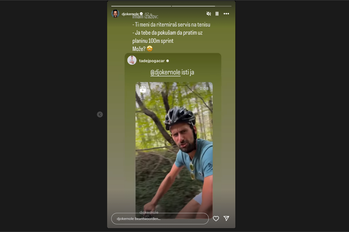📸 Slovenië versus Servië: Pogacar en Djokovic dollen op Instagram en gaan duel aan