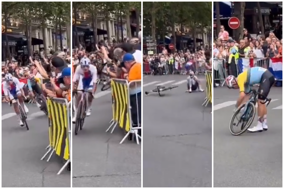 🎥 Van Aert deserves statue in Evenepoel's home, but unshown crash in finale ruins own medal