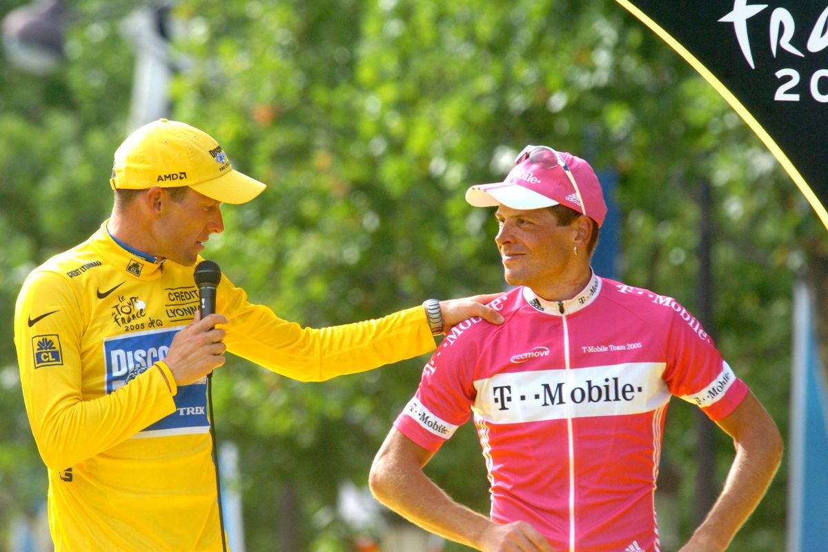 After doping, drugs and alcohol, friends Armstrong and Ullrich find each other again on their bikes in Germany