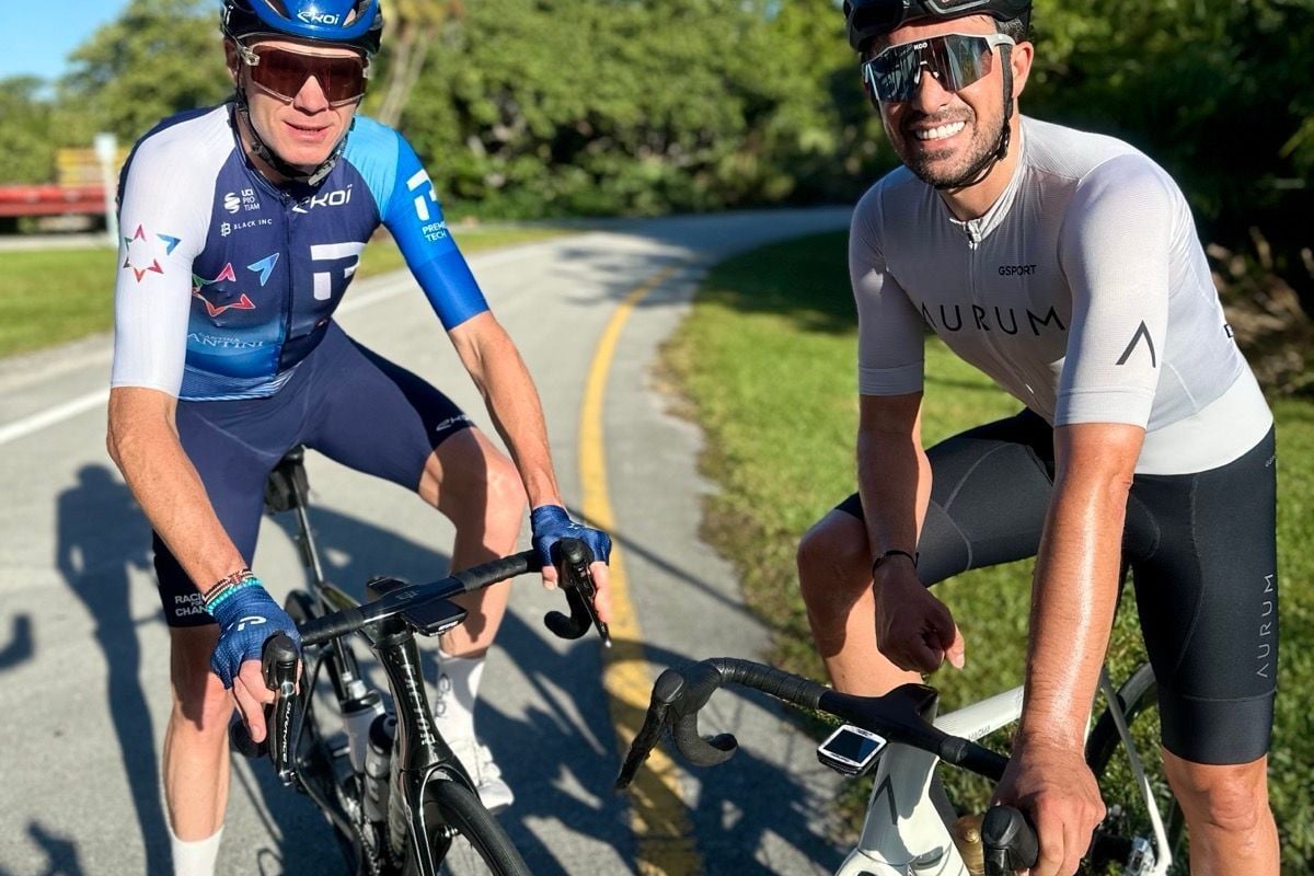 Rivals of yesteryear Contador and Froome together on bikes: "Reliving old battles!"