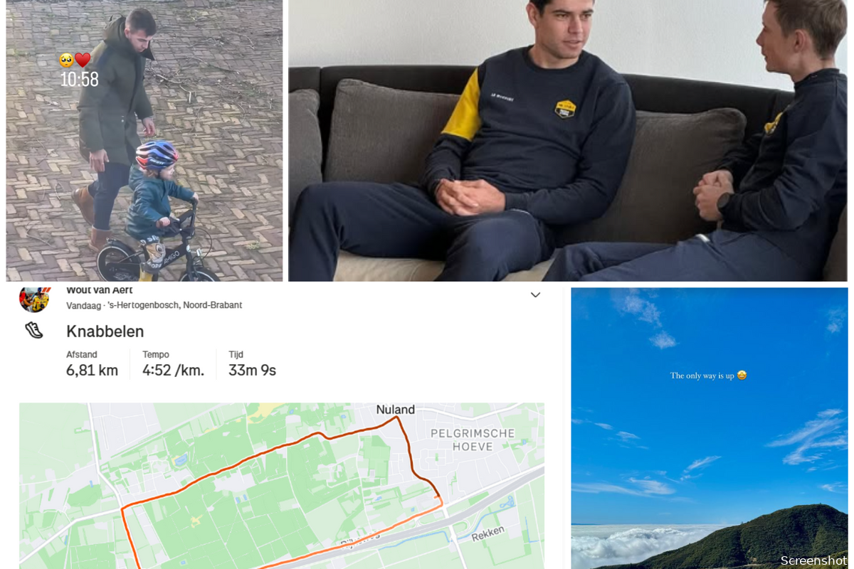 November vacation month: Groenewegen junior learns to ride a bike, Visma | LaB back in action, Van Aert running toward cyclo-cross return