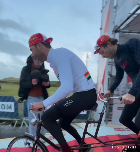 Meanwhile in the peloton | Laurens ten Dam and Hugo de Jonge go all out at the Dutch National Headwind Cycling Championships