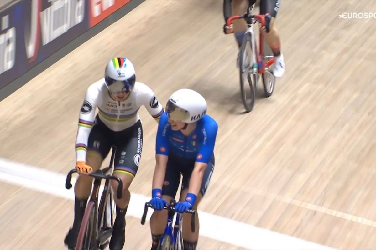 🎥 Visma | LaB-sprintster houdt wereldkampioene Wiebes van EK-goud op Scratch