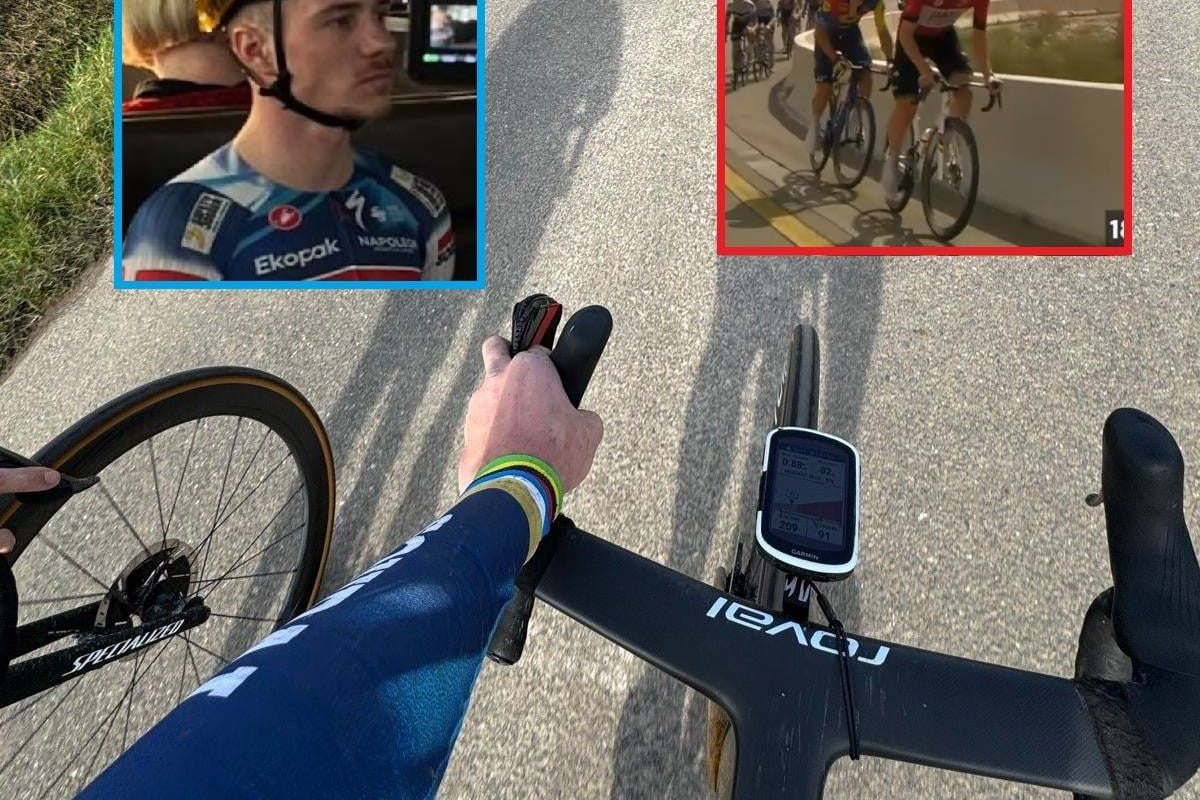 Evenepoel (met snor!) knalt er een Ronde van Vlaanderen-training uit, Pogacar pakte bijna KOM op Jebel Hafeet met tegenwind