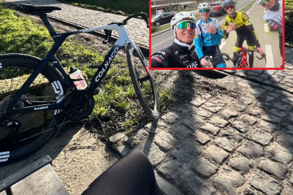 📸 Pogacar verkent (met Vlaamse juniors) in Vlaanderen (en het Bos van Wallers?), maar eerste koers is buiten Europa