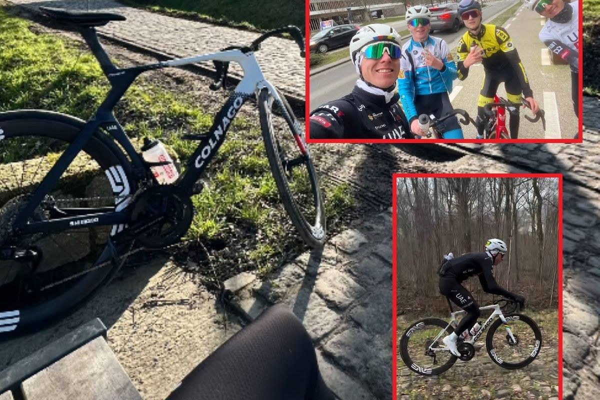 📸 Pogacar verkent (met Vlaamse juniors) in Vlaanderen én Roubaix, maar eerste koers is buiten Europa