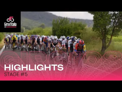 🎥 Samenvatting etappe 5 Giro d'Italia 2025: de magistrale hattrick van Pedersen in beeld, met dank aan loeisterke Vacek