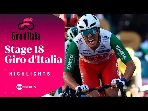 🎥 Samenvatting etappe 18 Giro d'Italia 2025: Denz legt medevluchters in de luren in snelle aanvallersrit