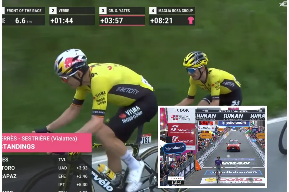 Yates zet Giro naar zijn hand na fenomenale Finestre-klim en monsterlijke Van Aert: Harper pakt zege,