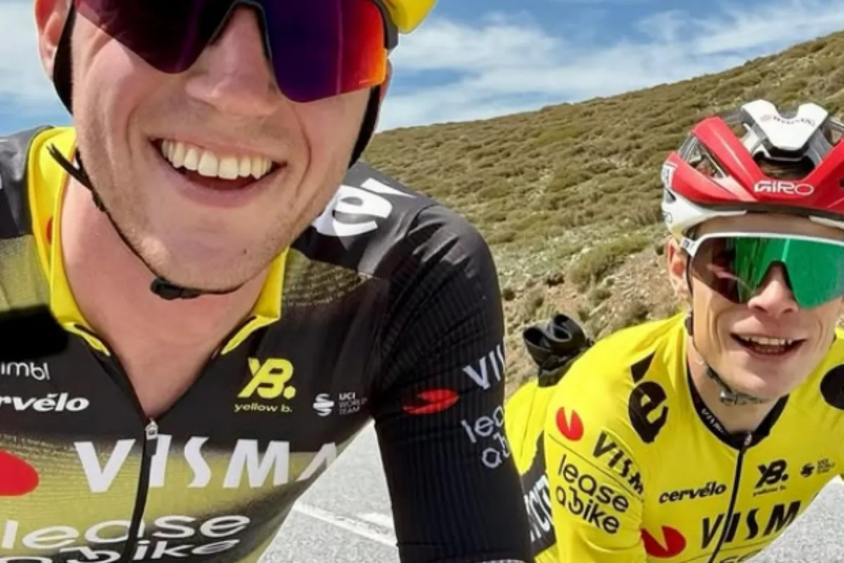 Vingegaard all smiles in posts from Van Hooydonck and Benoot, while Pogacar congratulates Ayuso