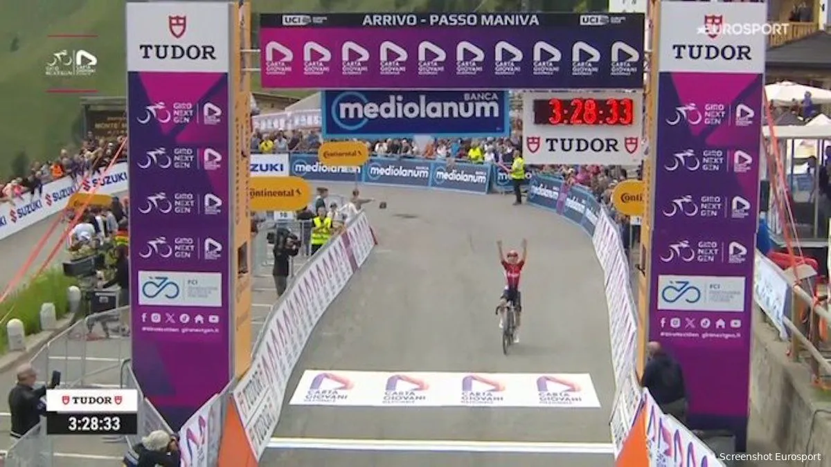 Visma | LaB talent Nordhagen attacks early, but Widar wins after thrilling Giro Next Gen stage