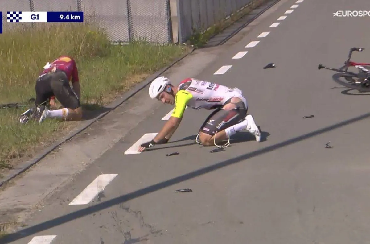Uno-X moet bittere pil verwerken, paar weken voor Tour de France: beresterke bergtrui-Noor breekt sleutelbeen