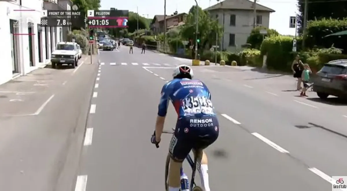 Soudal Quick-Step-talent blijft op fraaie wijze peloton voor in Giro Next Gen en pakt leiding na lange dag in de aanval