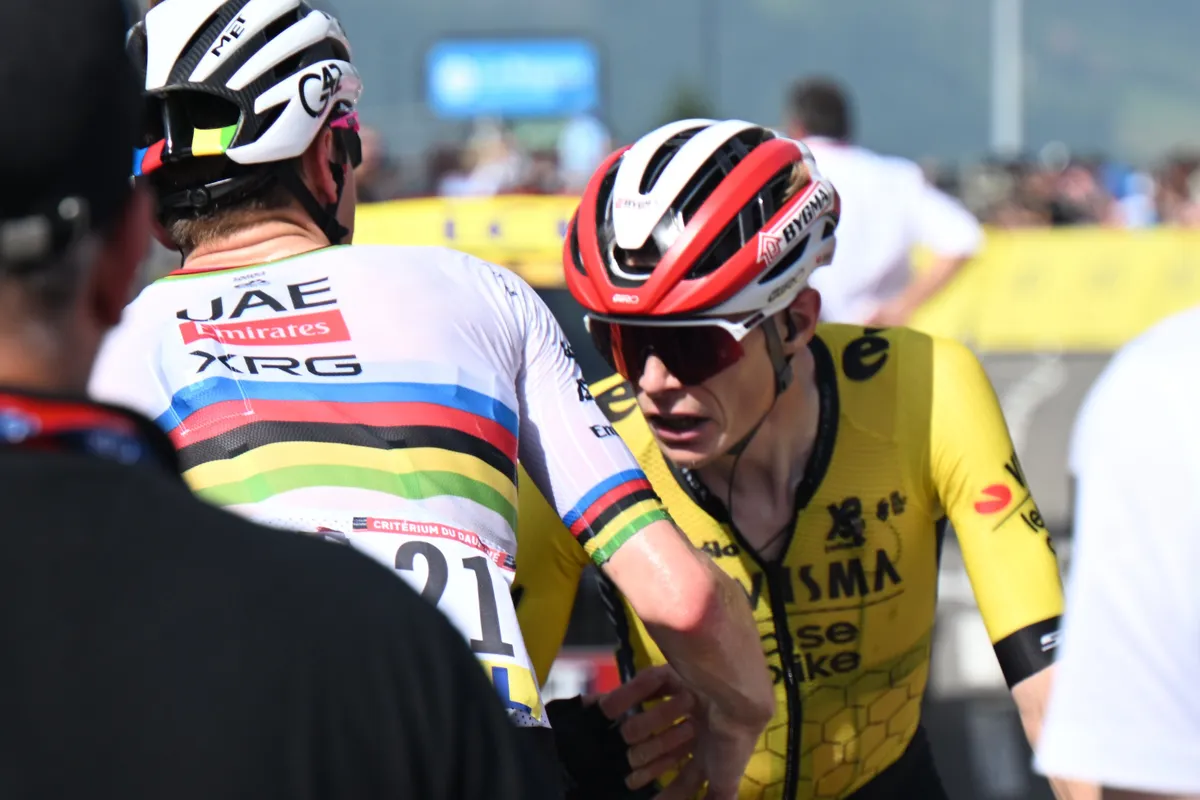 Visma | LaB had hoped Vingegaard could "stay closer to Pogacar," but: "If someone is stronger..."
