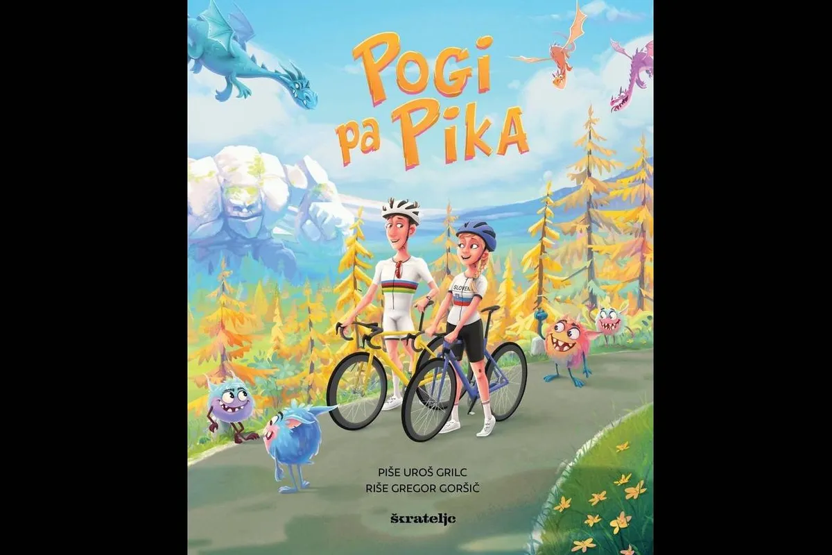 Ondertussen in het peloton | Tadej Pogacar en Urska Zigart (alias 'Pogi en Pika') schitteren in Sloveens kinderboek
