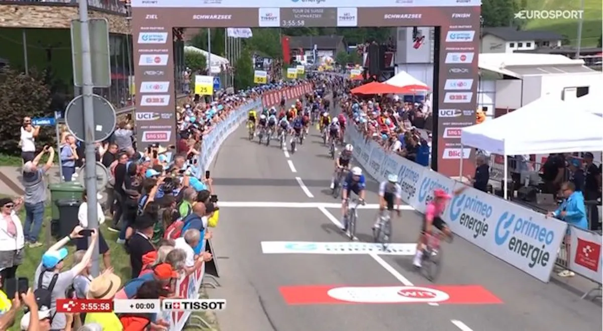 Albanese shows his class and speed in thrilling final kilometer in Switzerland
