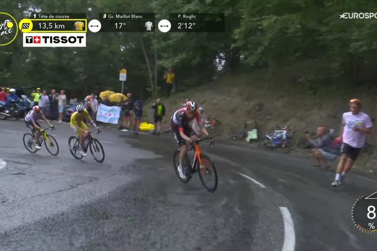 Arensman doet het weer in de regen! Nederlander valt Pogacar en Vingegaard aan en blijft duo voor op La Plagne
