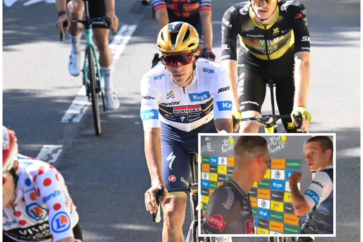 🎥 Evenepoel schrikt na horen verhaal Van der Poel, maar is zelf vol goede moed: 'Heel tevreden met het gevoel'