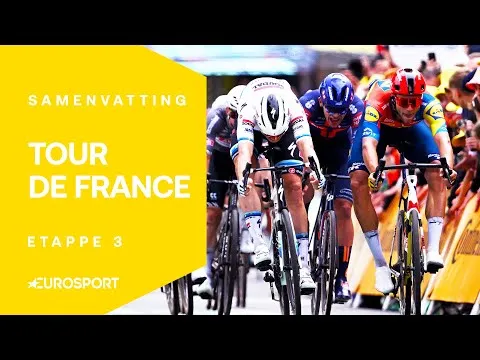 🎥 Samenvatting etappe 3 Tour de France 2025: Merlier wint chaotische sprintersetappe na uitvallen Philipsen