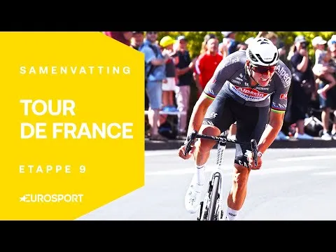 🎥 Samenvatting etappe 9 Tour de France 2025: Van der Poel komt maar nét tekort voor absolute megastunt