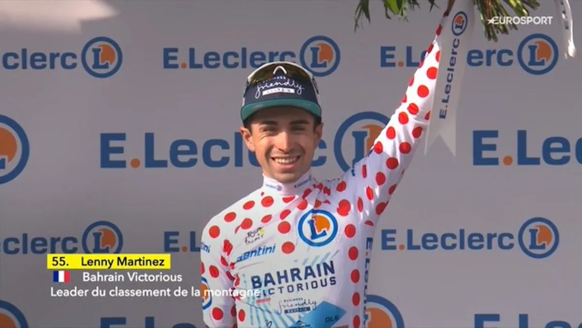 No stage victory, but French national holiday colored by Martinez, who follows in his grandfather's footsteps