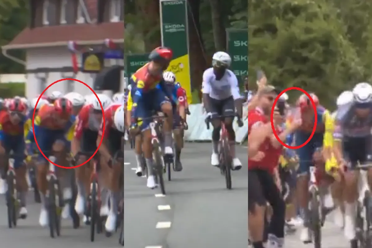 🎥 Altijd zo beleefde Milan sprong uit zijn vel richting Girmay: 'Kennelijk niet blij dat Bini pizza met ananas eet'