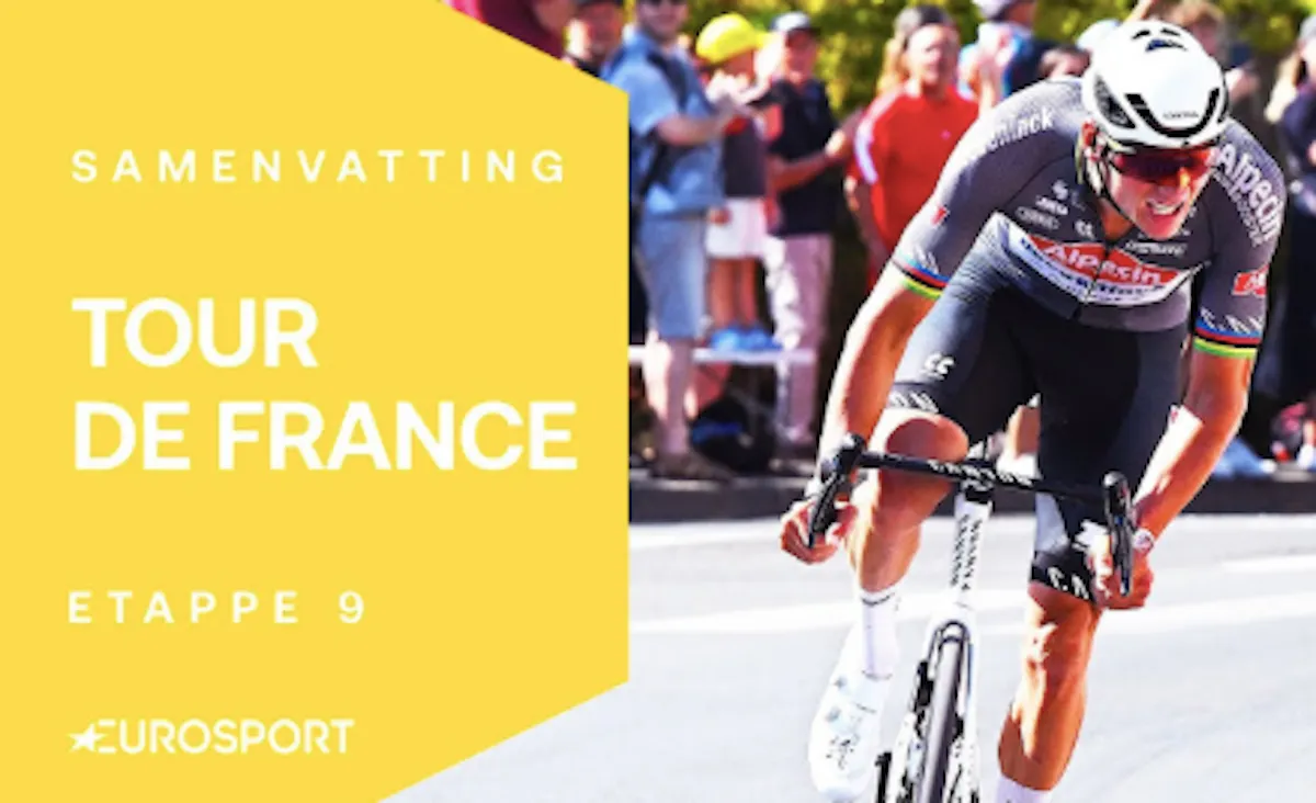 🎥 Samenvatting etappe 9 Tour de France 2025: Van der Poel komt maar nét tekort voor absolute megastunt
