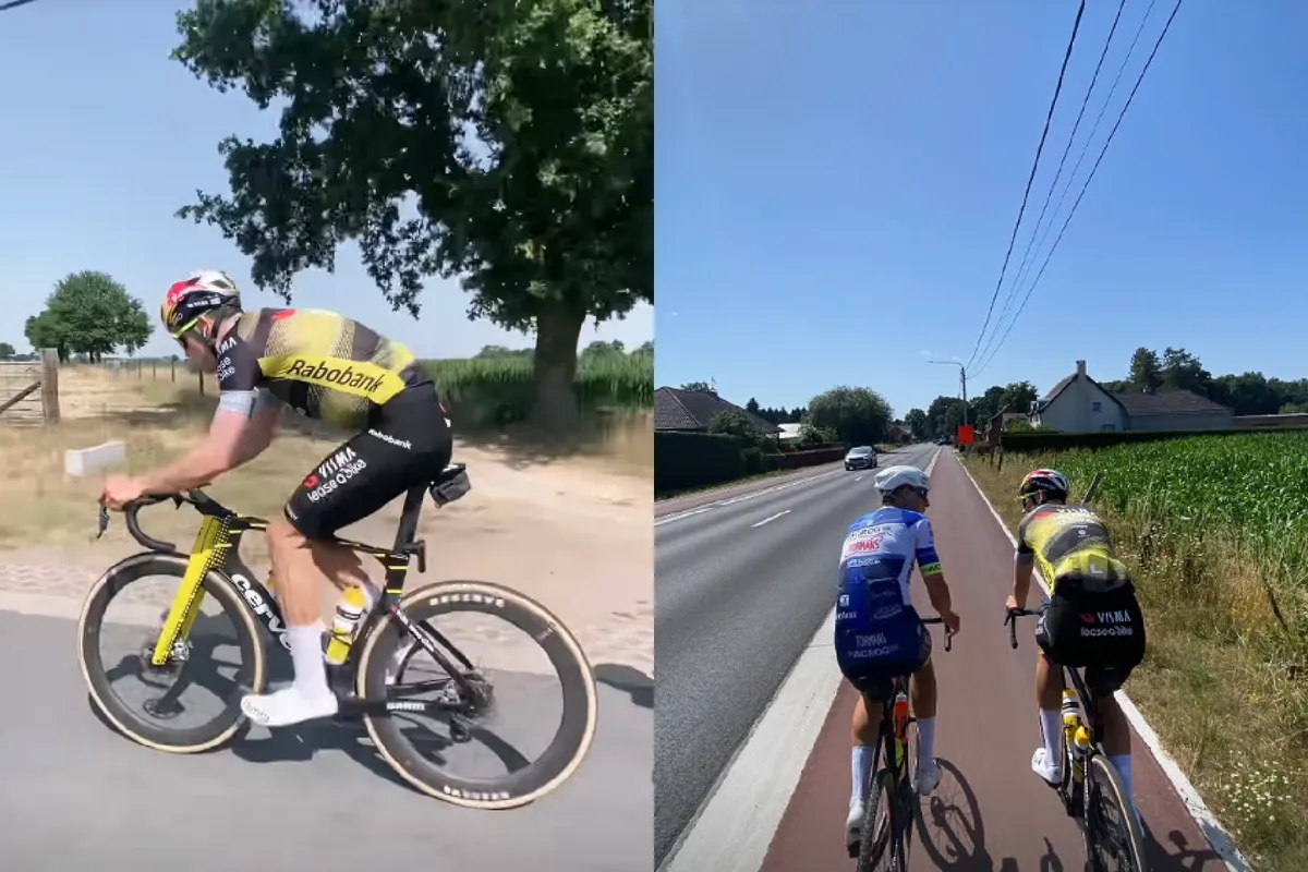 Van Aert behoudt moraal ondanks ontelbare comebacks: 'Mik hoger dan het doel want de pijl zakt tijdens het vliegen'