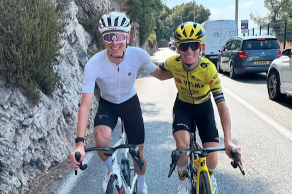 📸 De ene kersverse Tourwinnaar met de ander: Ferrand-Prévot deelt foto van trainingsritje met Pogacar