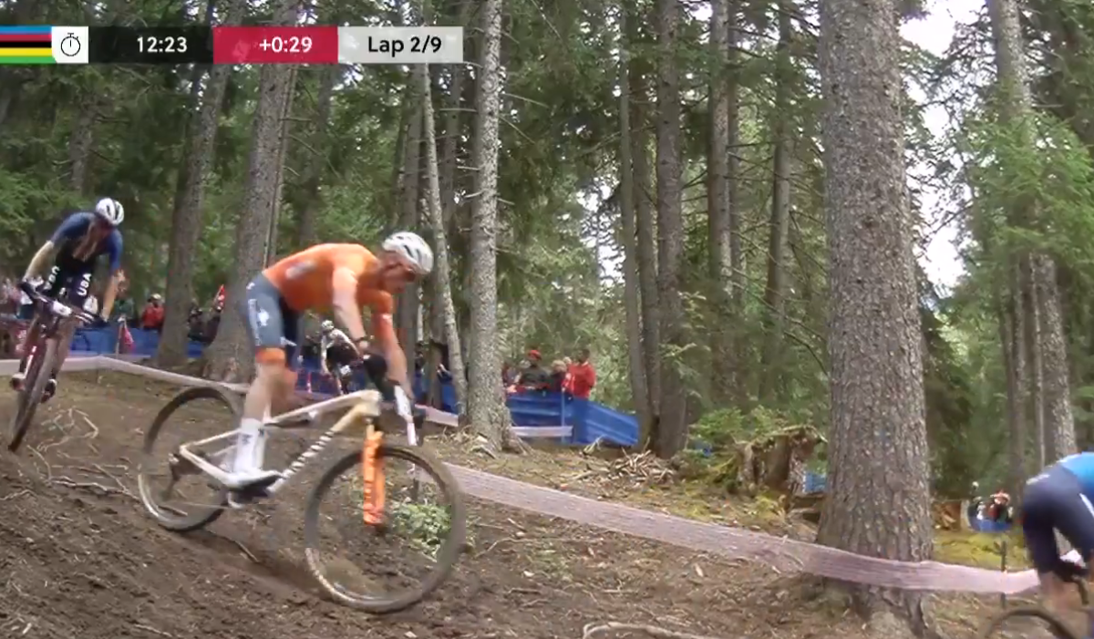🎥 Samenvatting WK mountainbiken 2025 elite mannen met Mathieu van der Poel