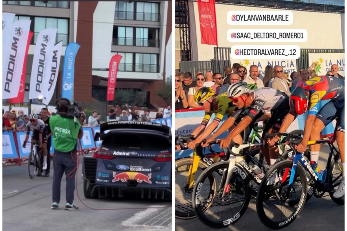 🎥 Del Toro nam het op tegen rally-auto, maar moet zich later gewonnen geven tegen Van Baarle in Spaans criterium