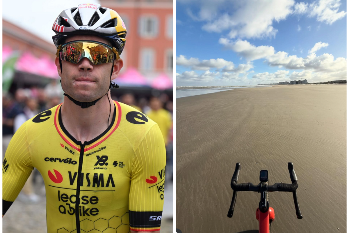 Van Aert bereidt zich met 'strandvakantie' voor op crosswinter en 'annexeert' Zeeuws-Vlaanderen