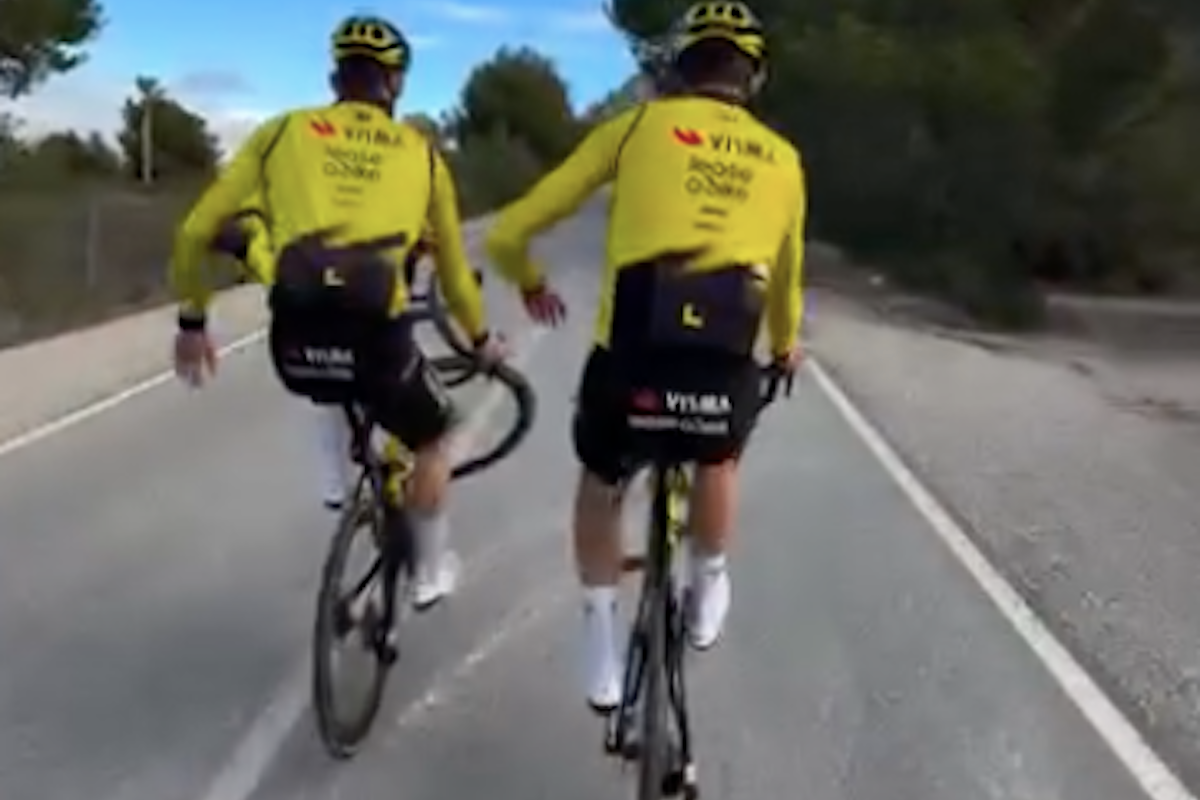 Visma talents beam after first meetings: “Van Aert has always been my idol”