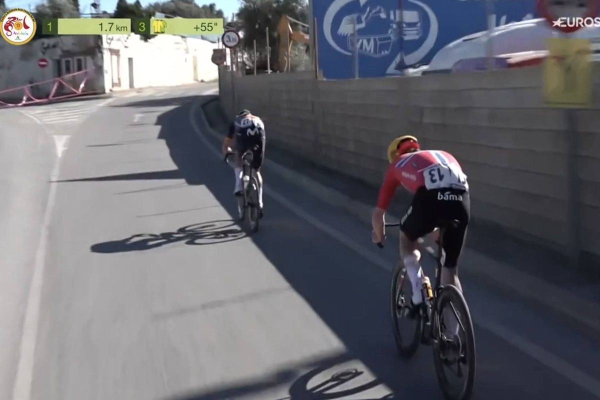 Laporte shows he can climb too, but peloton can’t reel in flying duo in Ruta del Sol