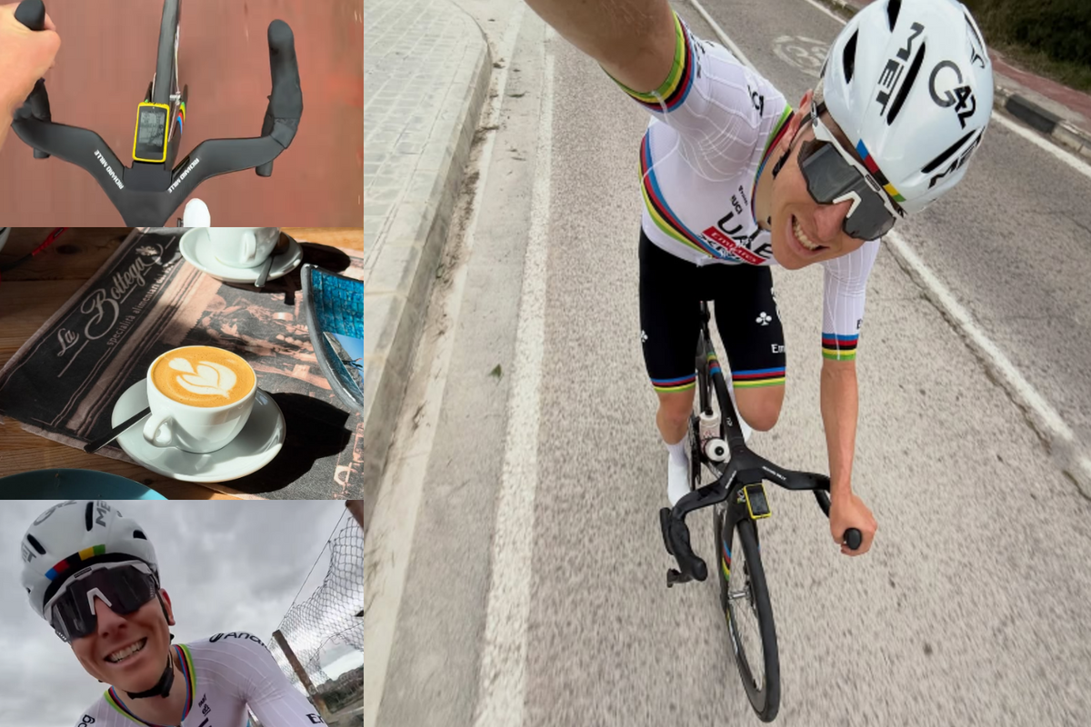Even on a coffee ride, Tadej Pogačar is putting out outrageous power numbers