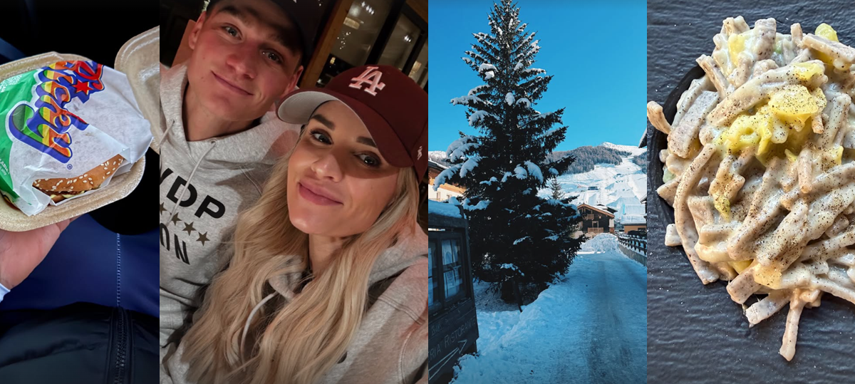 📸 Mathieu van der Poel enjoys Bicky Burger, pizzoccheri, snow and his inner circle in the 24 hours after World Championship title