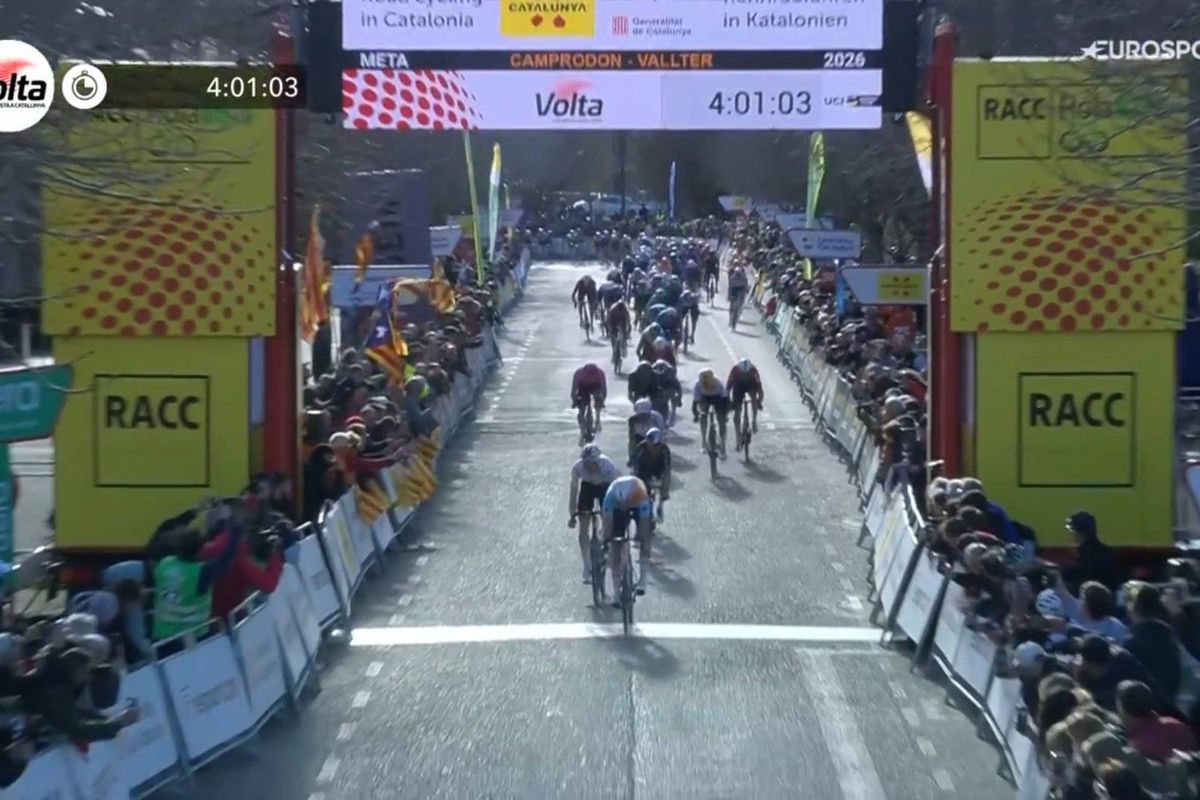 Ethan Vernon wins stripped-back Catalonia stage as Evenepoel comes through day safely