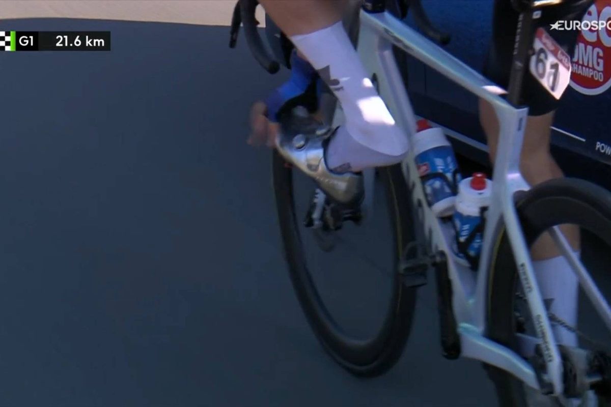 Jasper Philipsen explains why he finished Nokere Koerse with two different shoes