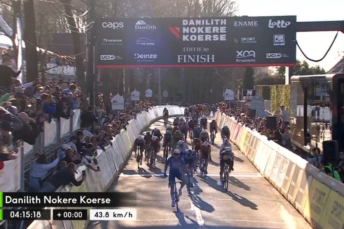 Philipsen gets ideal Milan-Sanremo tune-up in Nokere Koerse, with Segaert caught right at the line