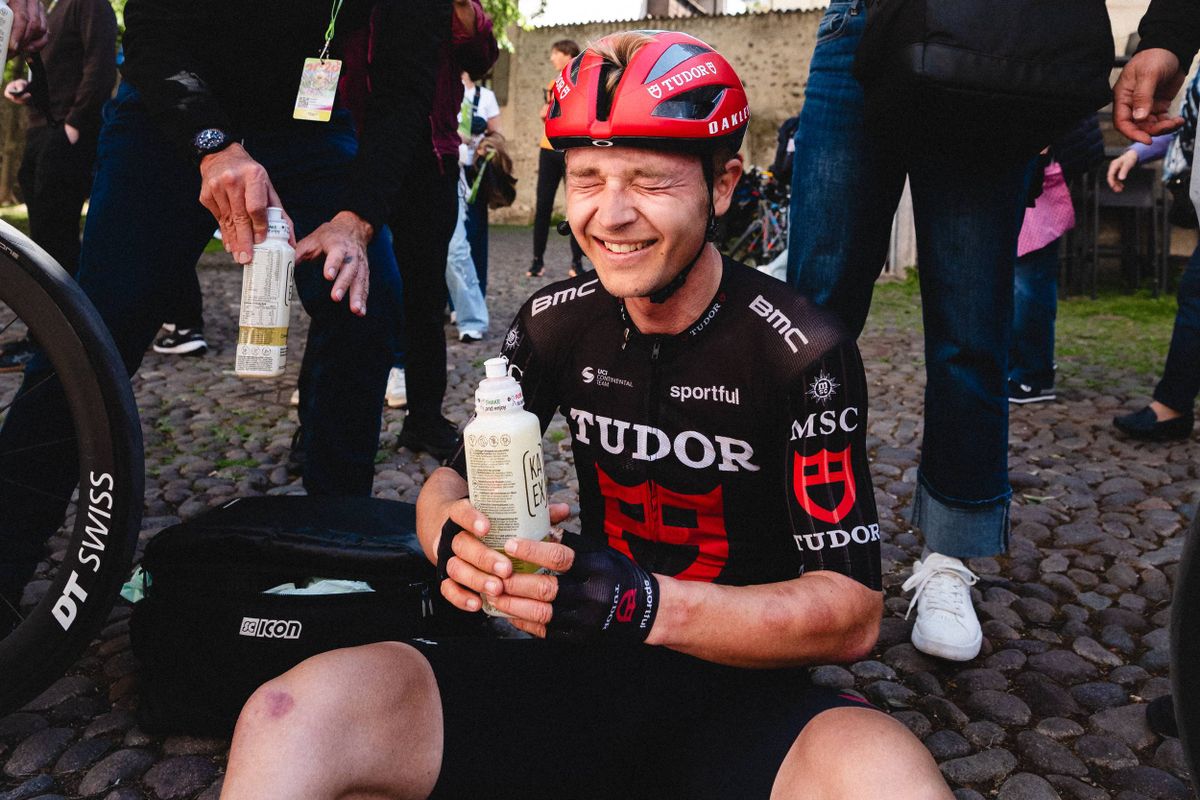 A former Olympic speed skater, now a Tour of the Alps stage winner: 'It feels a little bit wrong'