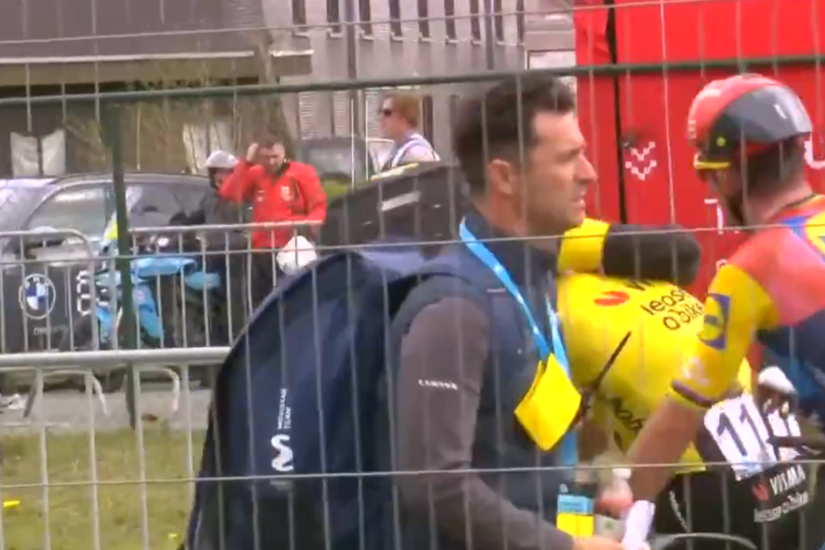 Mads Pedersen - who offered Wout van Aert support after the finish - explains how his wrist is still affecting his legs